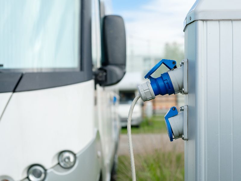 When booking your camping pitch, think about how much electricity you are going to use during your camping holiday.