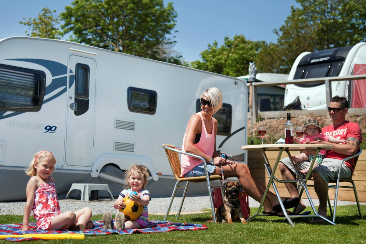 Kamperen met een caravan