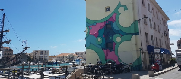 Street art in the harbour of Sète