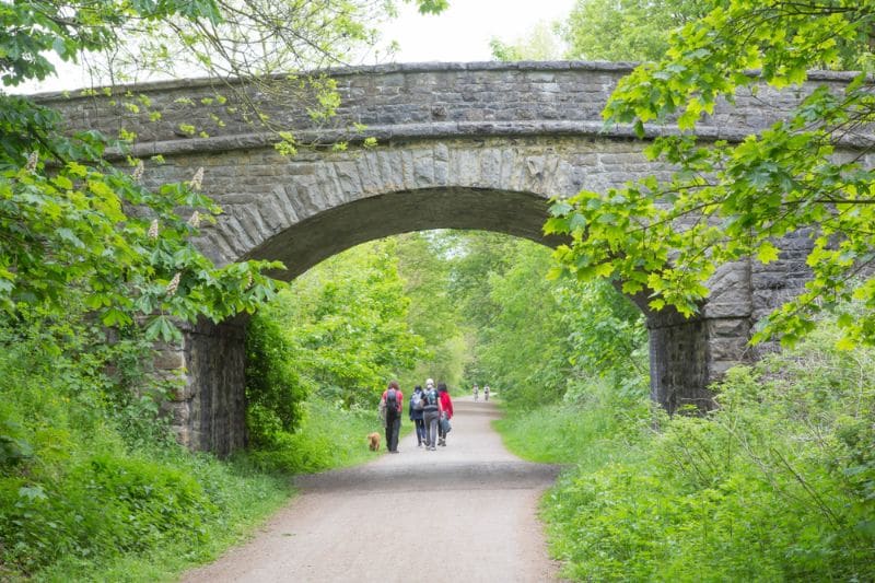 The Voie Vertes aren't just for cyclists. Other non-motorised traffic, such as pedestrians and horse riders, are also welcome.