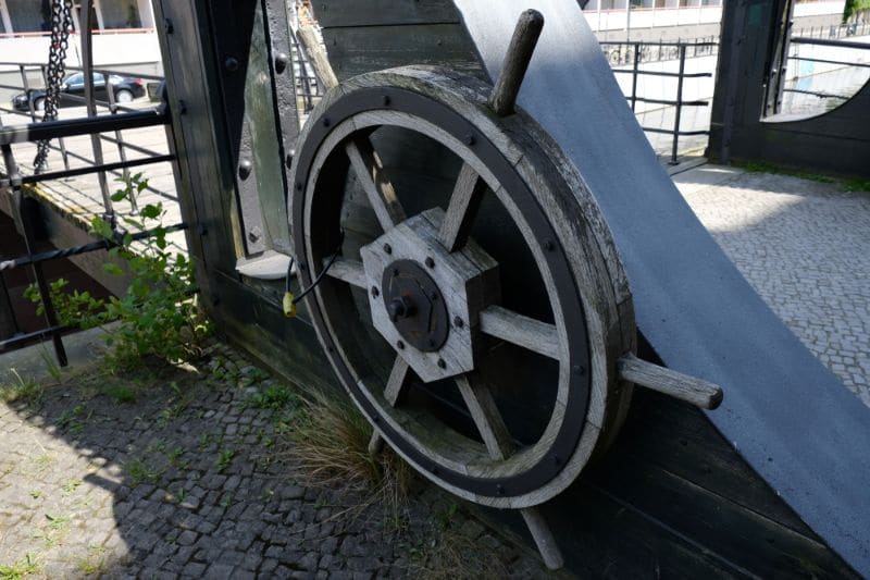 You may also see old suspension bridges with the original (refurbished) mechanisms.