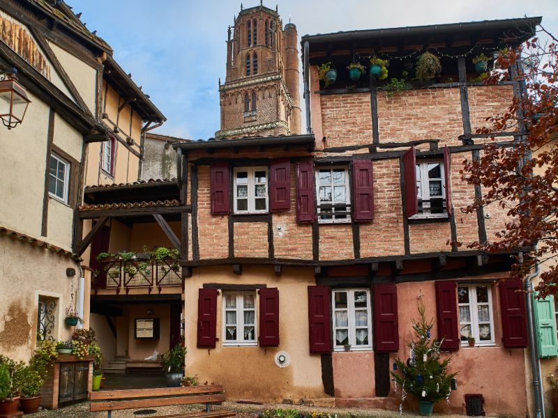 One of the many old houses in Albi.