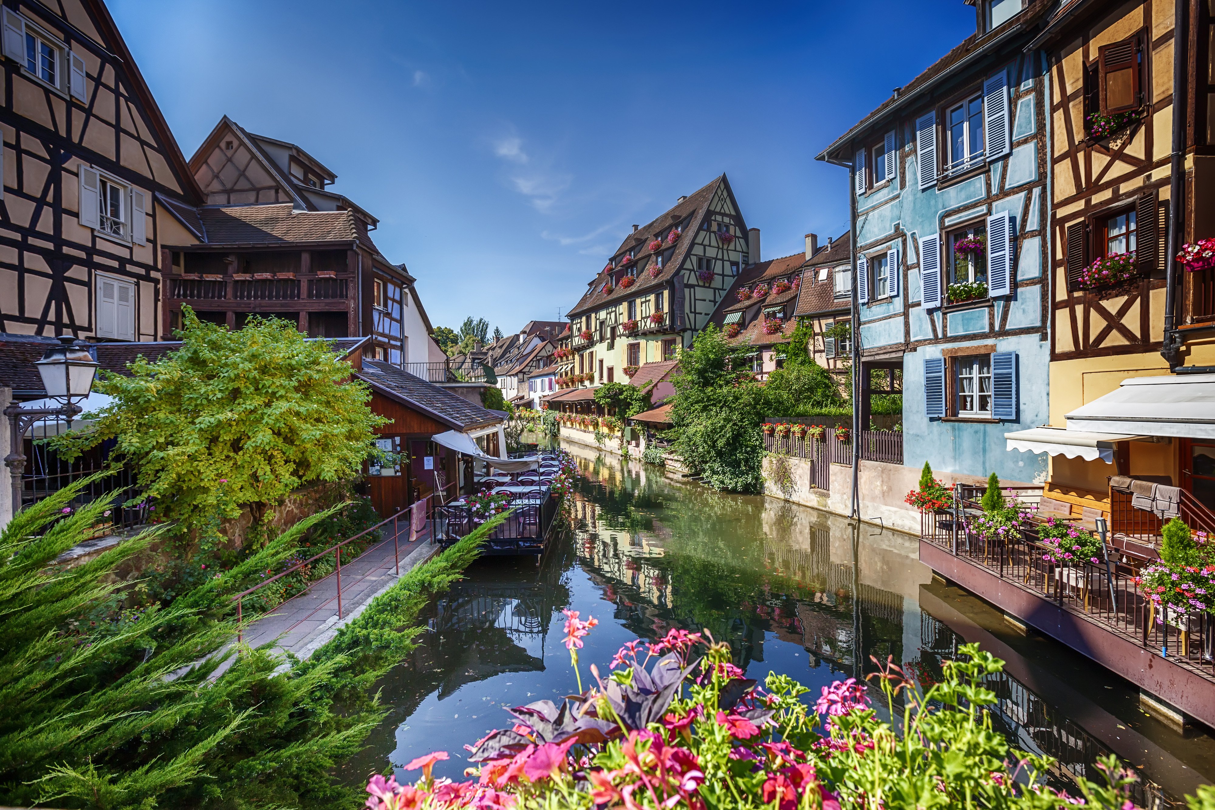 Frühling feiern in Colmar im Elsass Colmar im Elsass