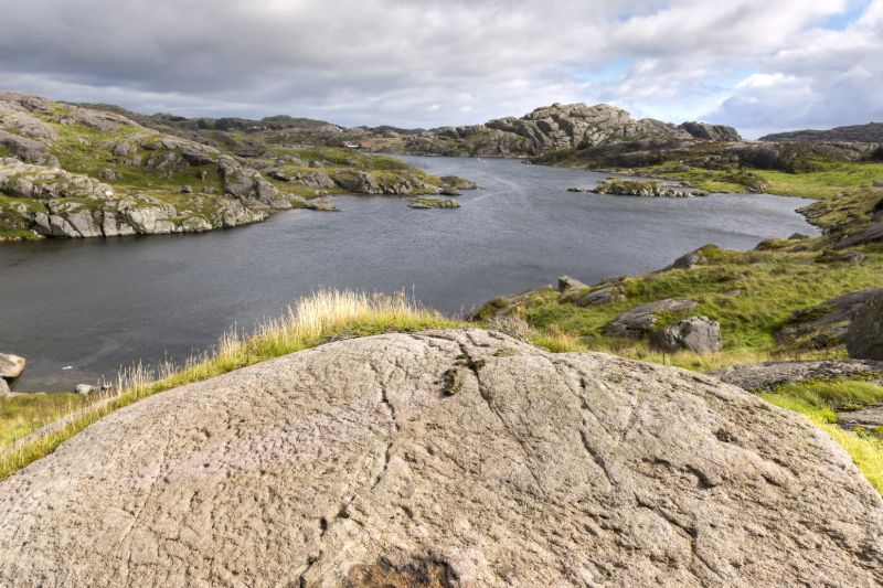 The rocky coast at Egersund