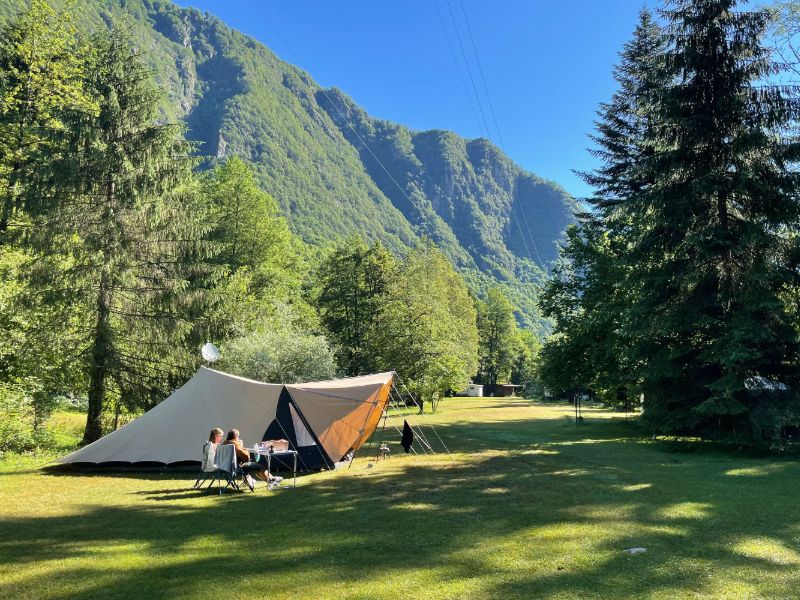 An idyllic small campsite
