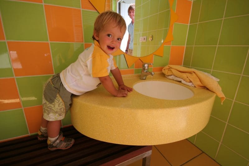 Toilet facilities for children at Camping Bled