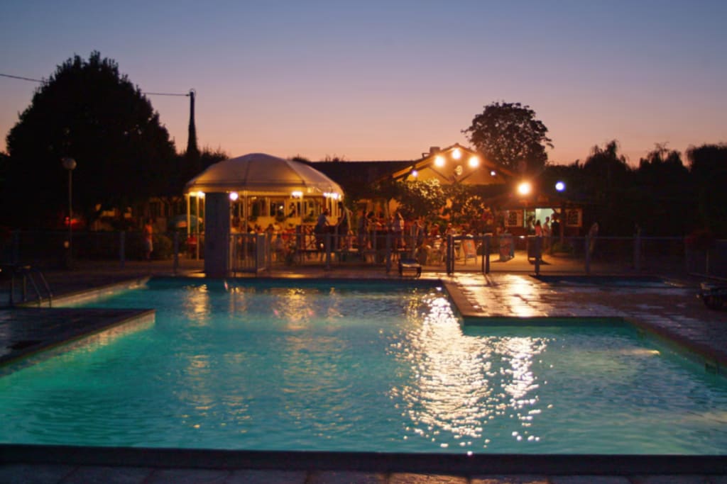 swimming pool restaurant best campsite restaurant Camping Le Coin Tranquille