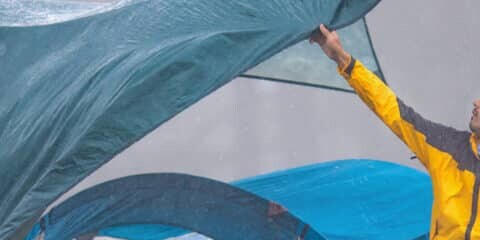What to do in a storm while camping?